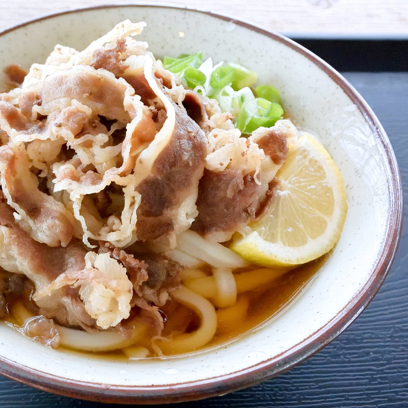 肉ぶっかけ冷(岸井うどん)