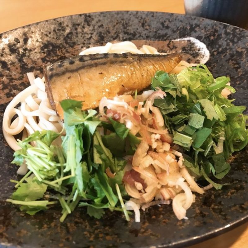 焼き鯖とろろうどん(Bar Escae（バーエスカ）)