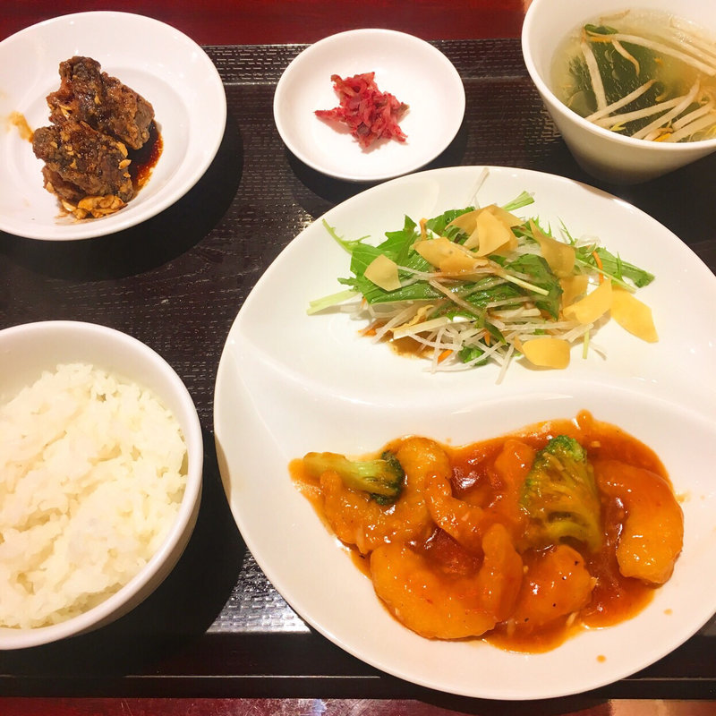 海老のチリソースランチ(風龍 錦糸町店)