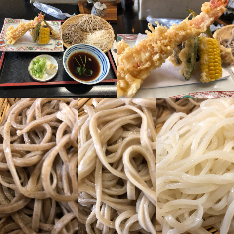 有頭海老の天ざる(吉野)