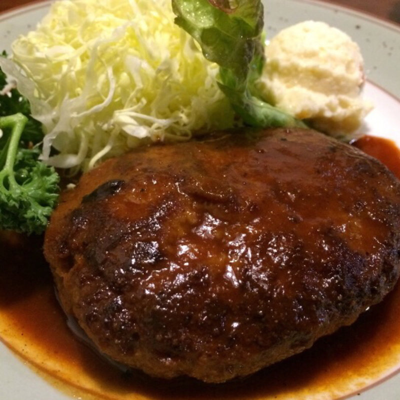 ハンバーグ(洋食 津久志亭)