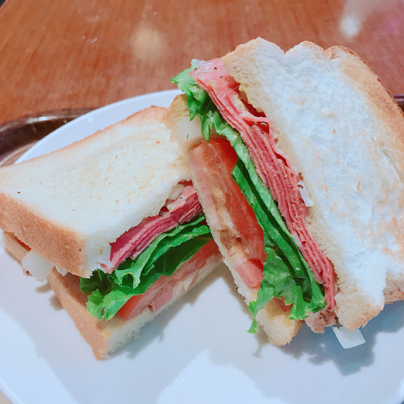 パストラミビーフサンド ランチセット(上島珈琲店 護国寺店)