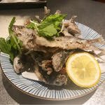 小鯖の唐揚げ(棲家 三条)