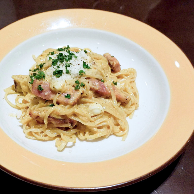 厚切りベーコンと モッツァレラチーズの カルボナーラ(アルボーレ 太田店 （ALBORE）)