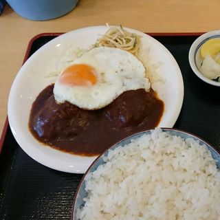 煮込ハンバーグ定食(夢食堂)