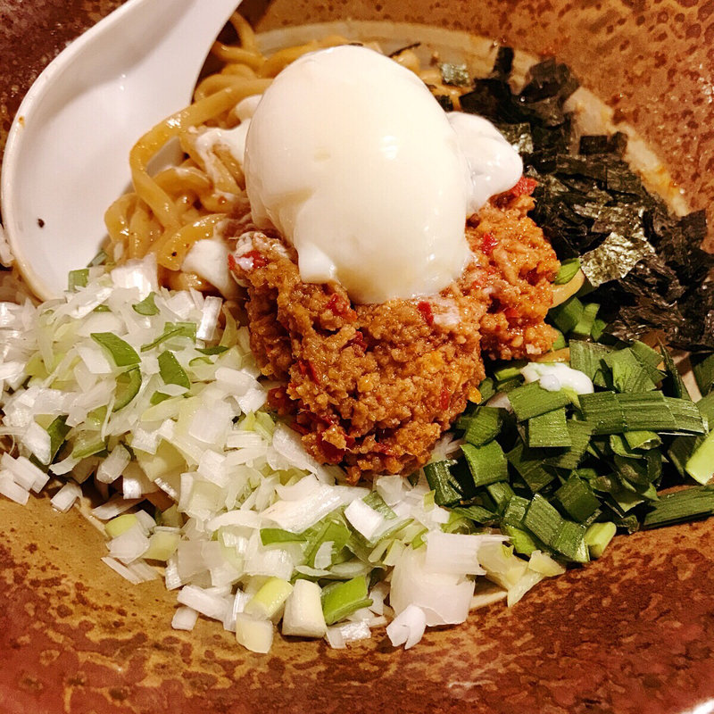 辛旨まぜそば （期間限定品）(岩本屋 久安店 （いわもとや）)