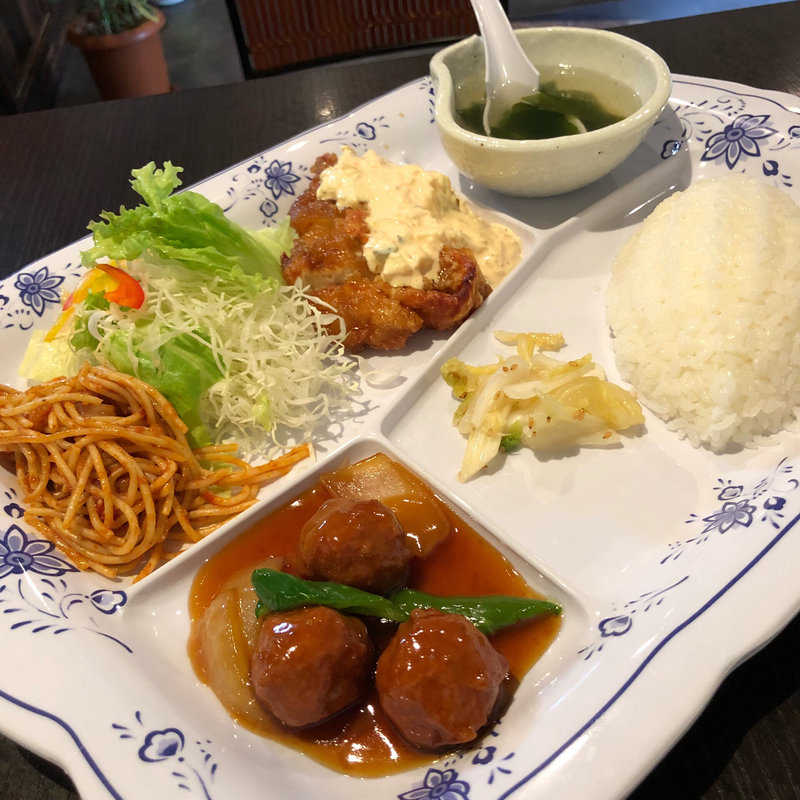 手造りタルタル とり南蛮定食(亀仙人食堂)