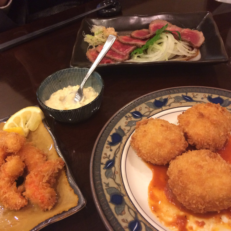 エビフライ 自家製クリームコロッケ(グリル浜井 )