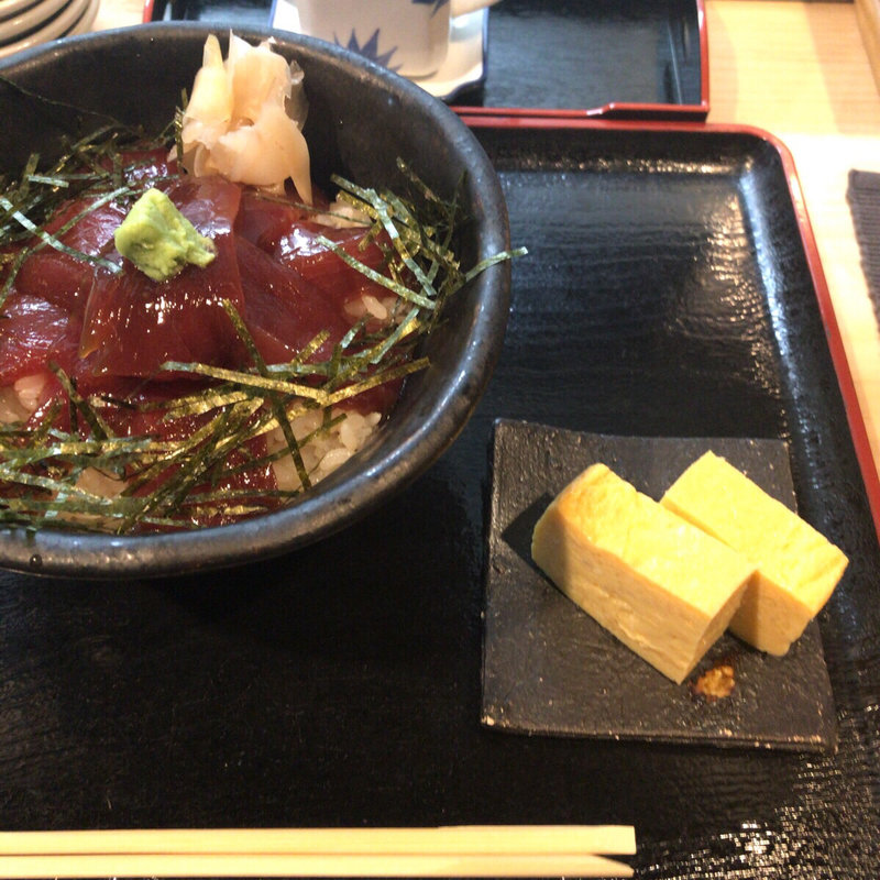 秘伝のまぐろ漬け丼定食(東銀座 江戸銀 )