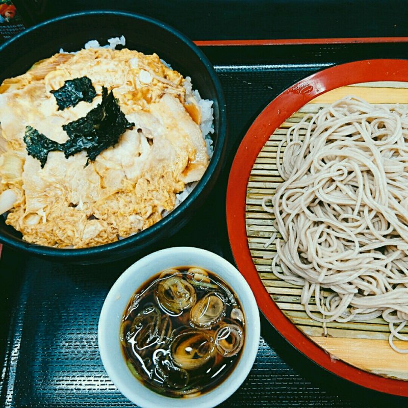 肉玉とじ丼セット 大盛(山吹 （ヤマブキ）)