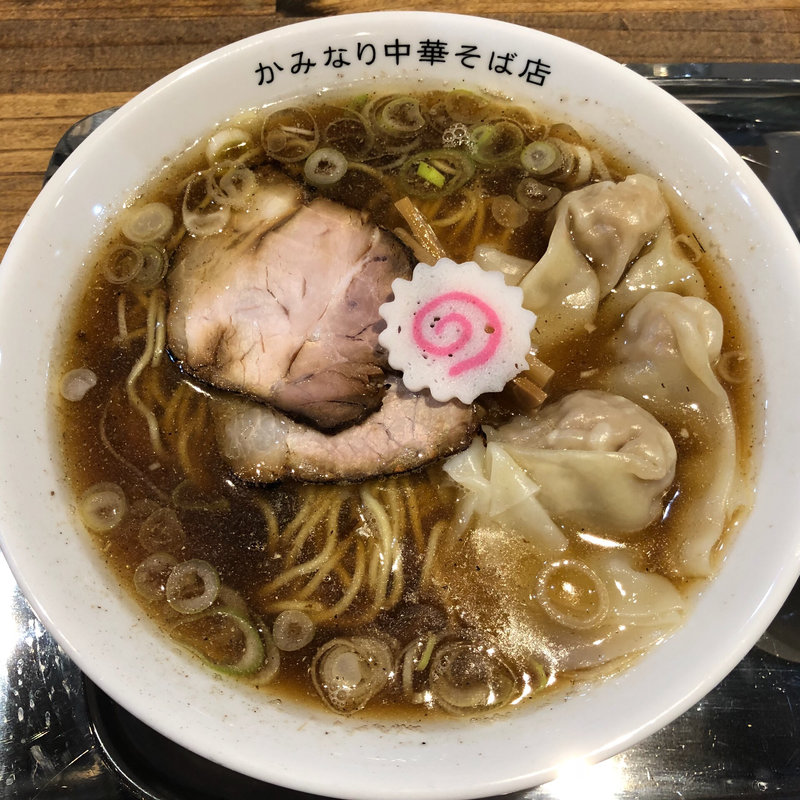 ワンタンメン(かみなり中華そば店)