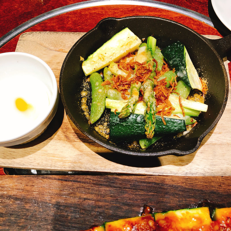 アスパラとズッキーニのオーブン焼き(やさいの王様 銀座店 )