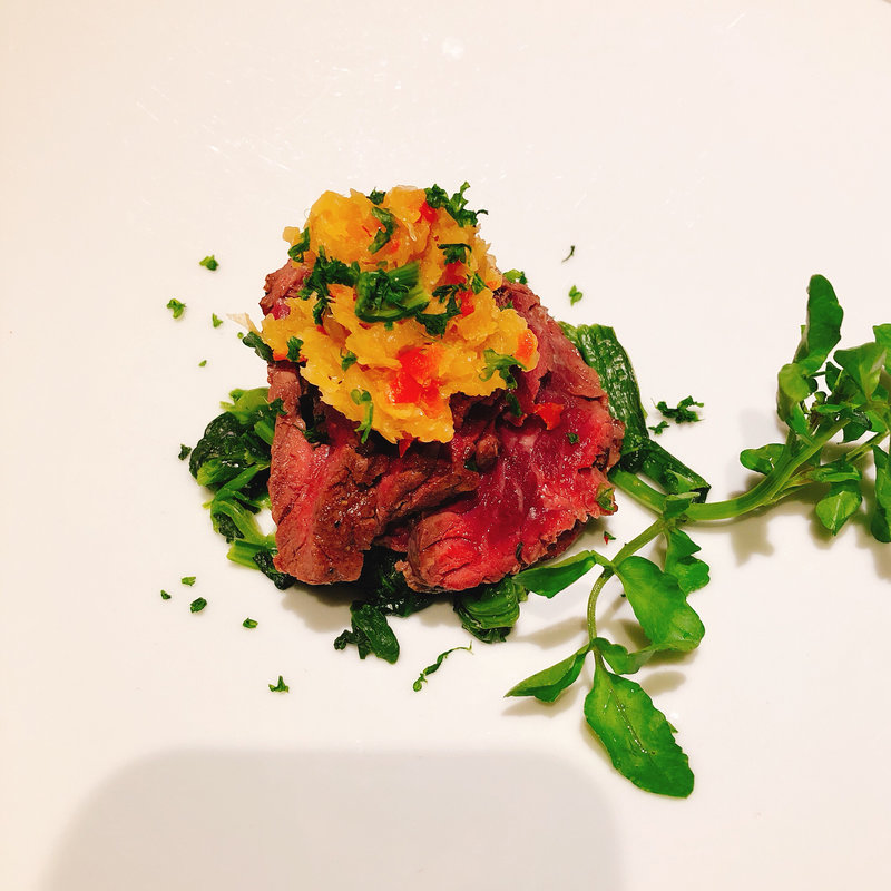 牛サーロインのステーキ(やさいの王様 銀座店 )