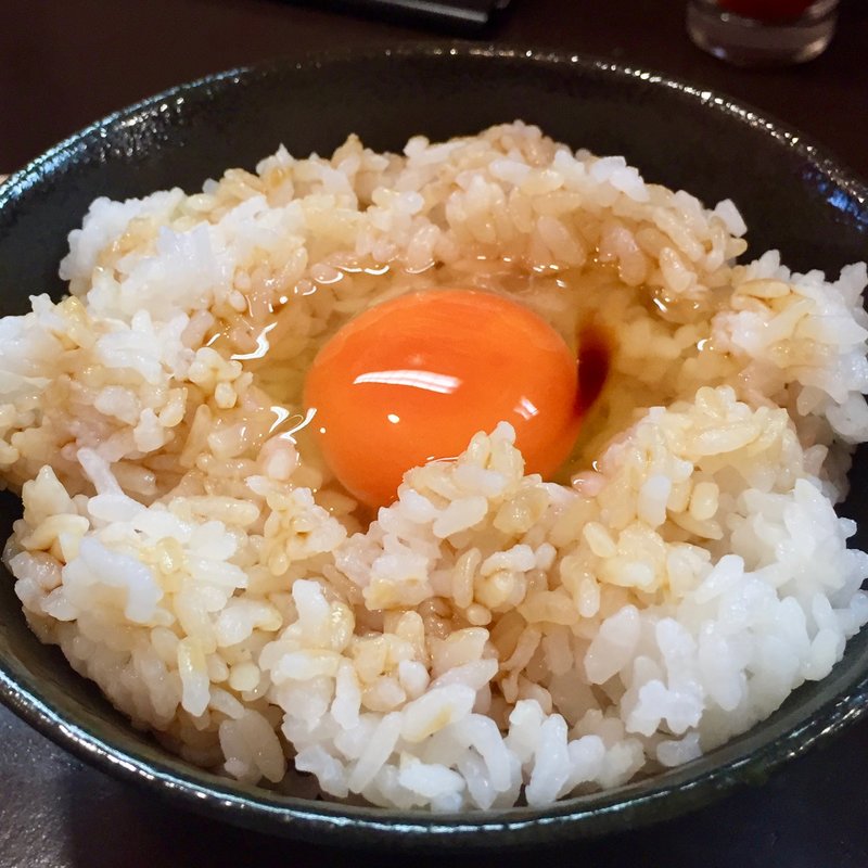 卵かけごはんセット(なにわ一番星 つけ麺がうまいらーめんや)