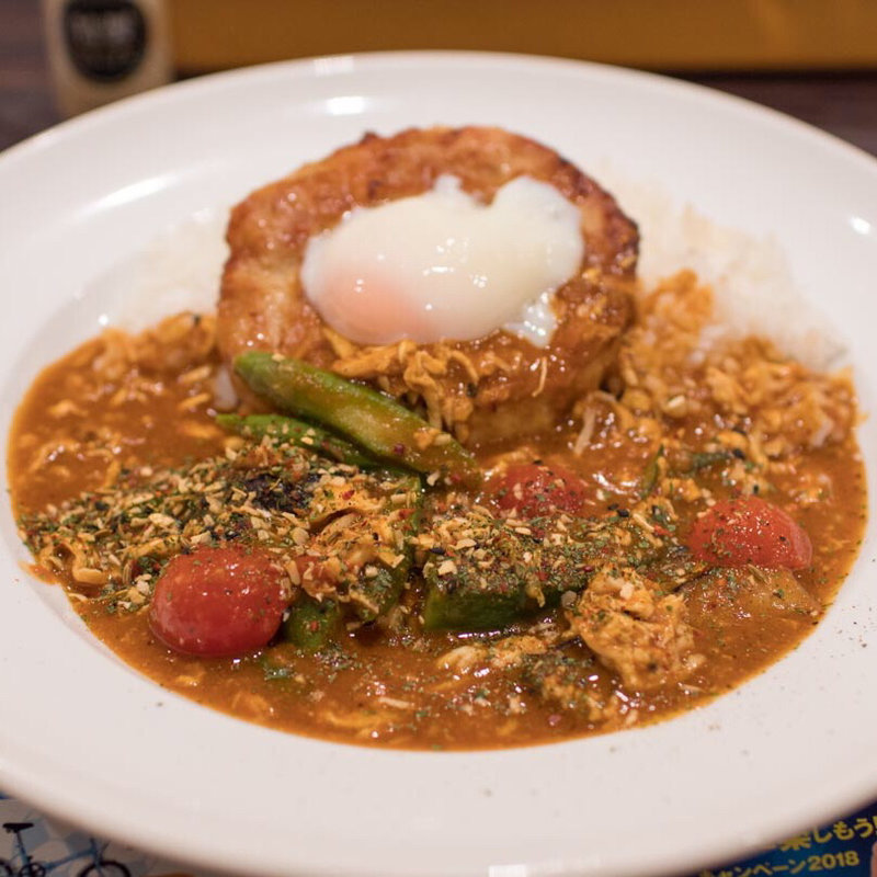 スパイスカレー THEチキベジ+半熟タマゴ鶏つくね(カレーハウスCoCo壱番屋 姫路グランフェスタ店 )