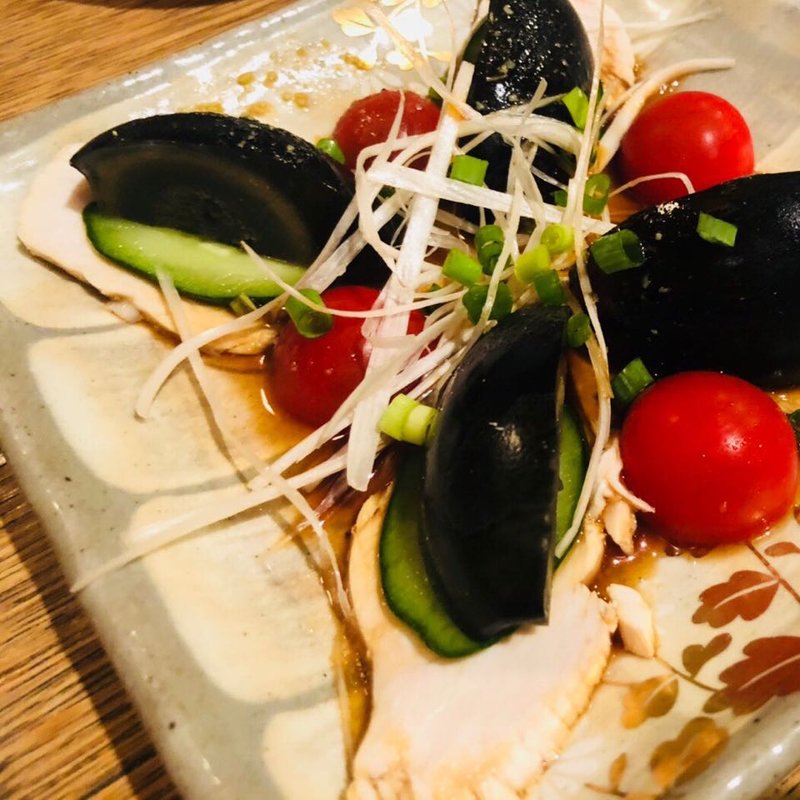 ピータンと鳥わさ(鳥政)