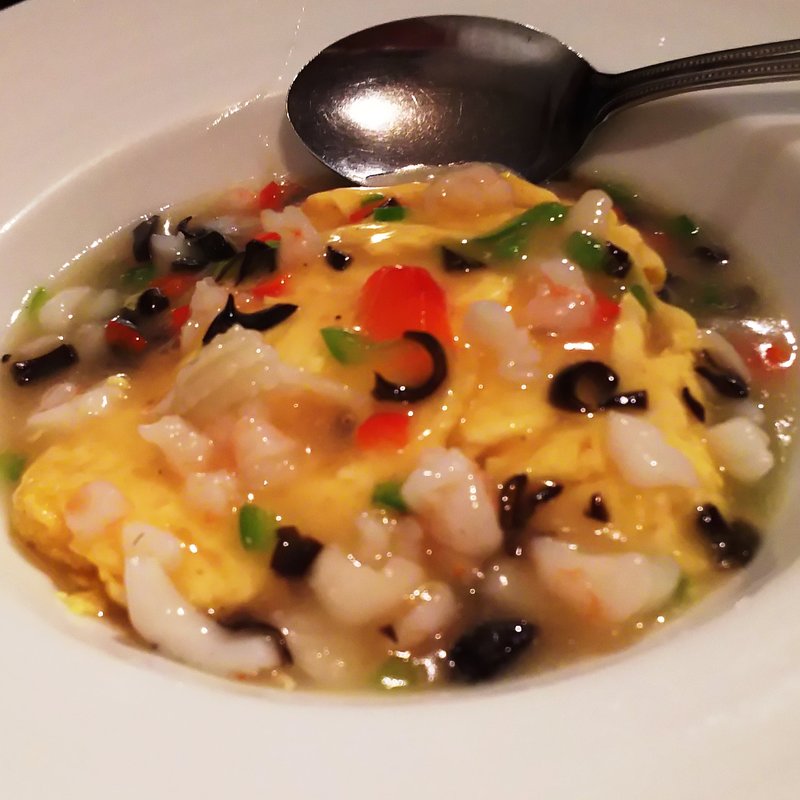 海鮮と玉子のフワフワ炒め(健康中華 青蓮 川崎西口店)