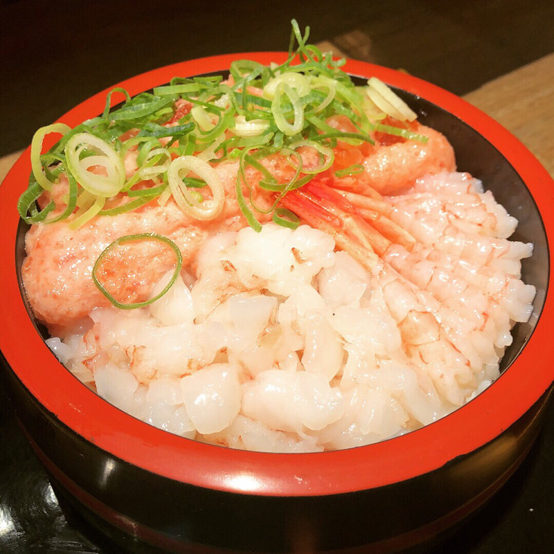 甘エビ赤エビネギトロどん(魚楽 )