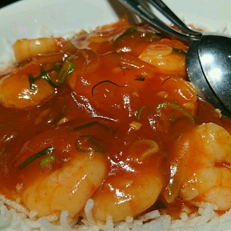 海老チリ(廣東料理民生 ヒルトンプラザ ウエスト店)