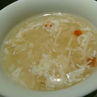 白きくらげのトロみスープ(広東料理 民生 ヒルトンプラザウエスト店 （みんせい）)