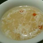 白きくらげのトロみスープ(廣東料理民生 ヒルトンプラザ ウエスト店)