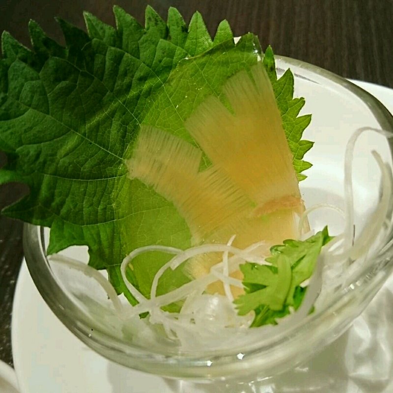 フカヒレのお刺身(廣東料理民生 ヒルトンプラザ ウエスト店)