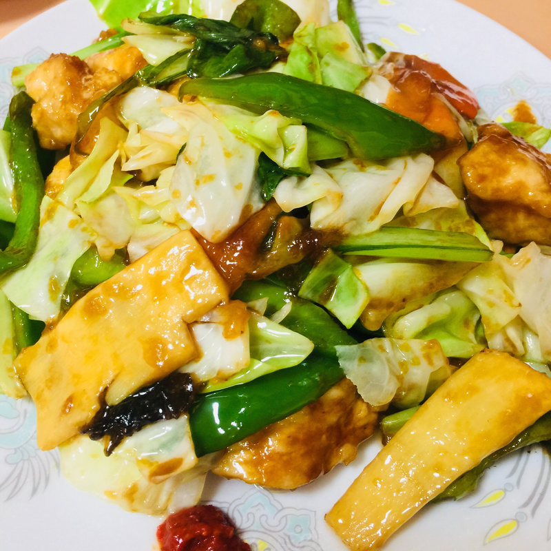 鶏肉ピーマン炒め(木栖飯店)