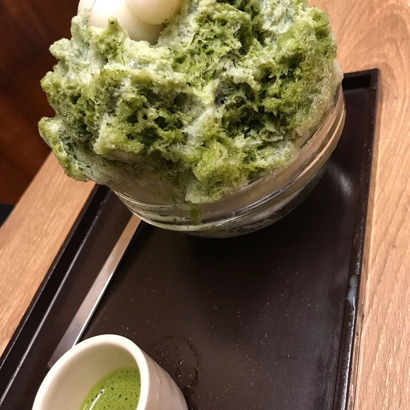 抹茶ミルク（白玉）(うめぞの 河原町)