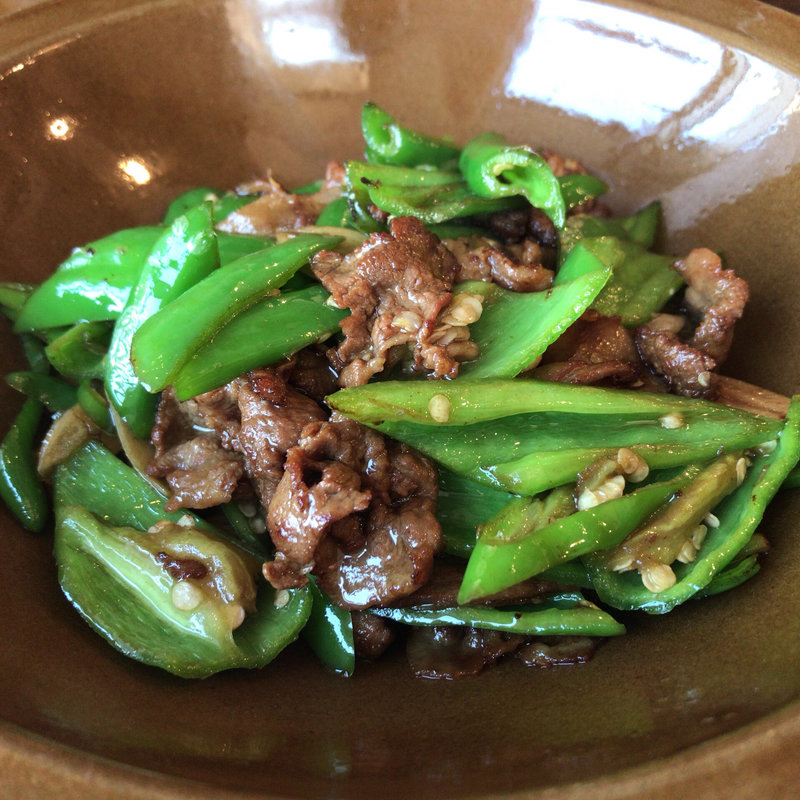 湖南名物"豚ピー"炒め(湖南菜 香辣里)