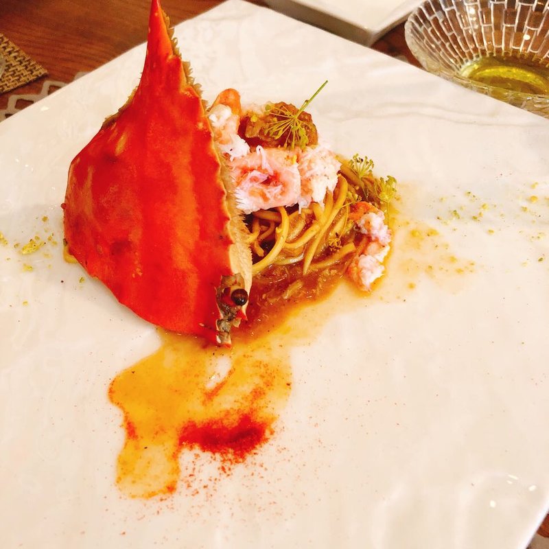 ワタリガニのクリームスパゲティ(シクラメンテ)