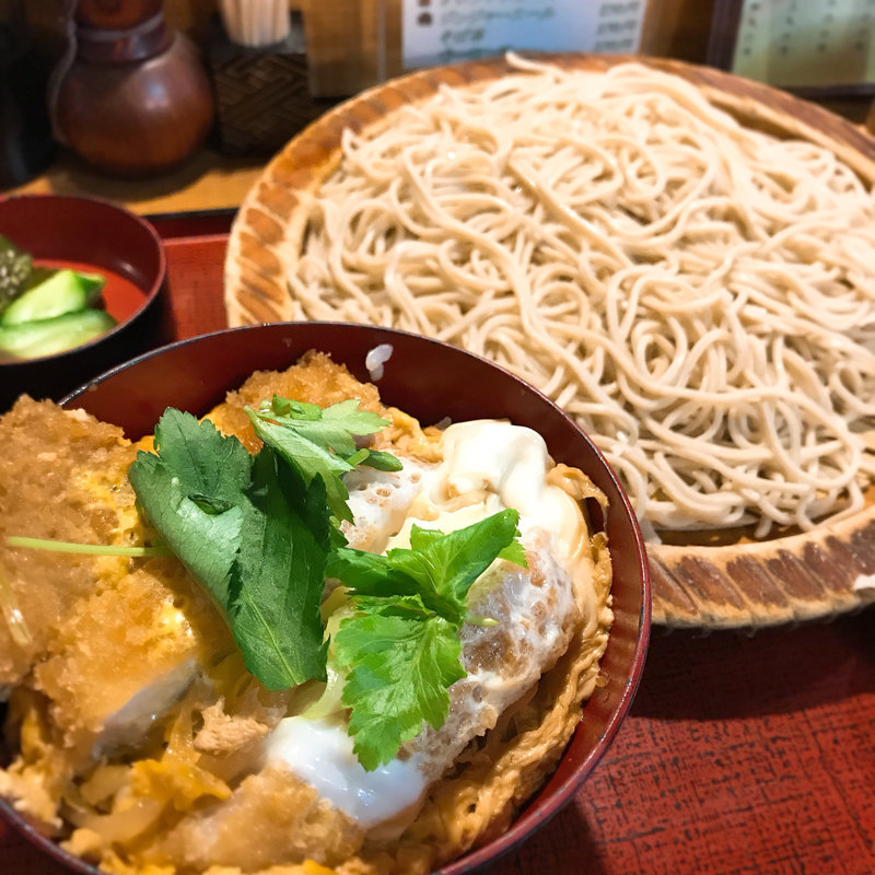 冷たいもりランチ ミニかつ丼付(三松 )