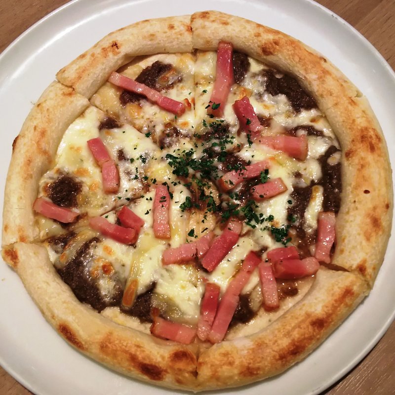 ベーコンときのこデュクセルのピッツァ(ラパウザ アトレ川崎店)