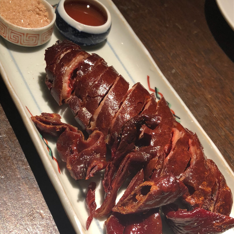 豚大腸一本揚げ(黒猫夜 赤坂店)