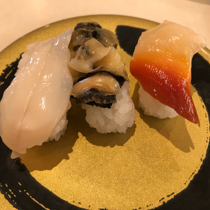 貝三種盛り(はま寿司 金閣寺店)