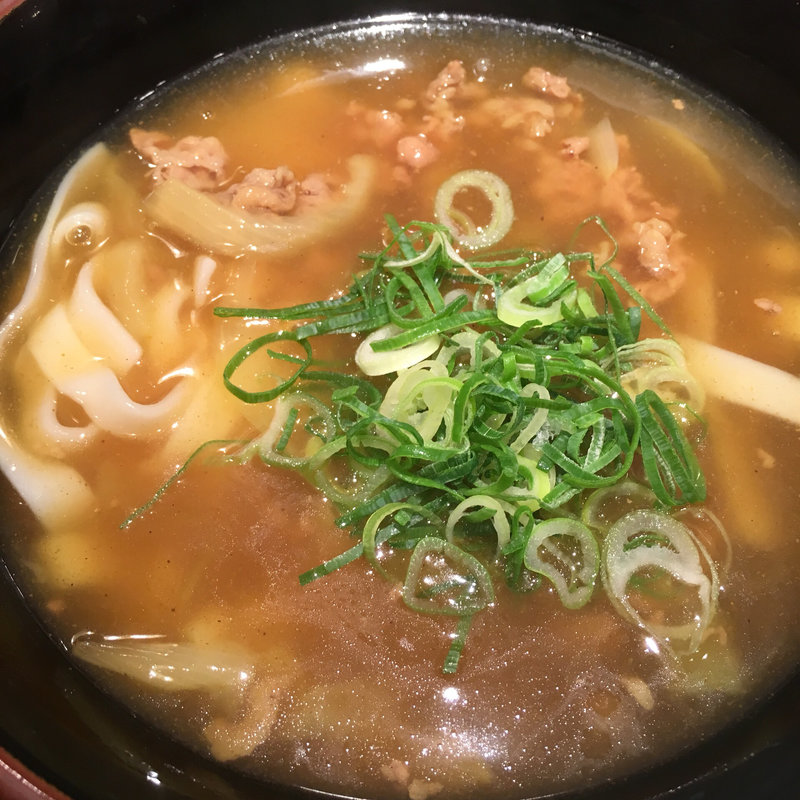 カレーきしめん(都きしめん明石本店)