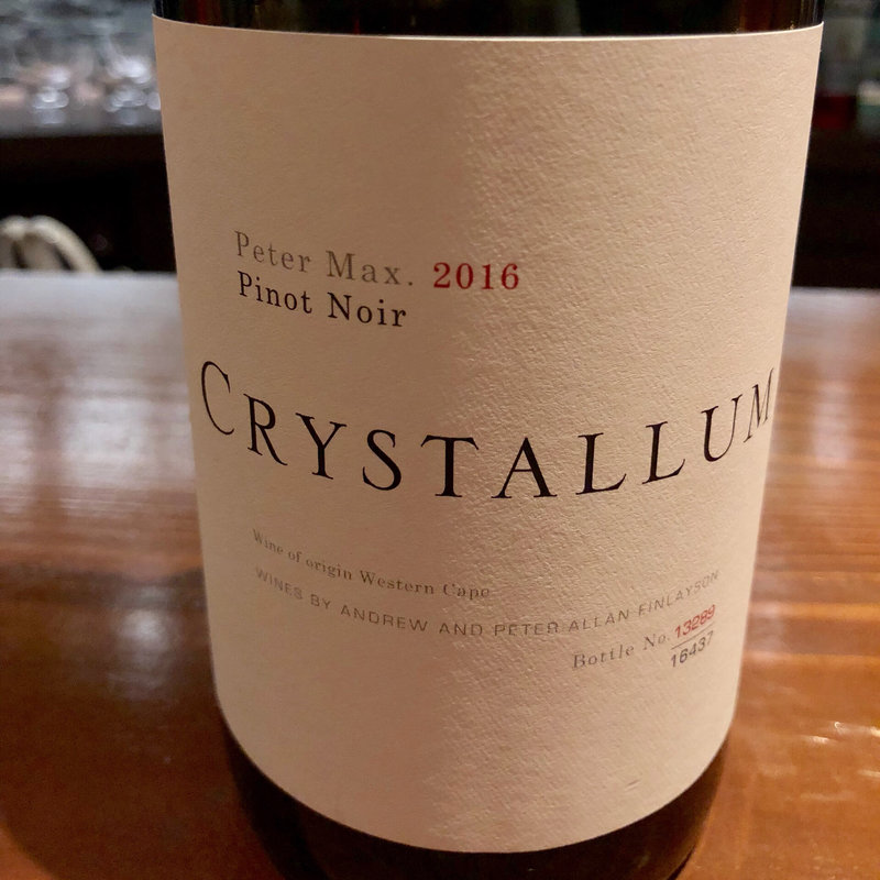 Crystallum Peter Max Pinot Noir(Wine & Bar Oka)