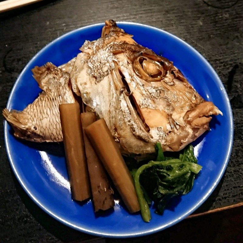 鯛かぶと焼き(美食酒いづみ)