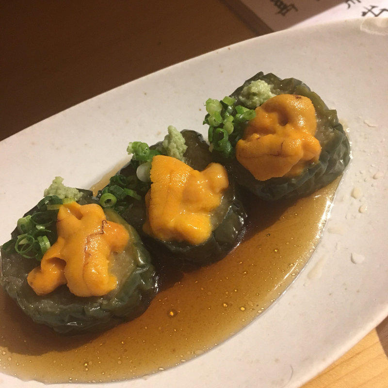 茄子の揚げびたし(小庵 旬八)