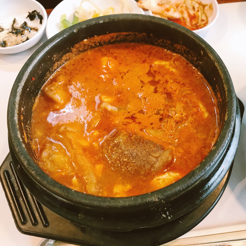 豆腐たっぷりスンドーフSET(まん馬 新地本店)