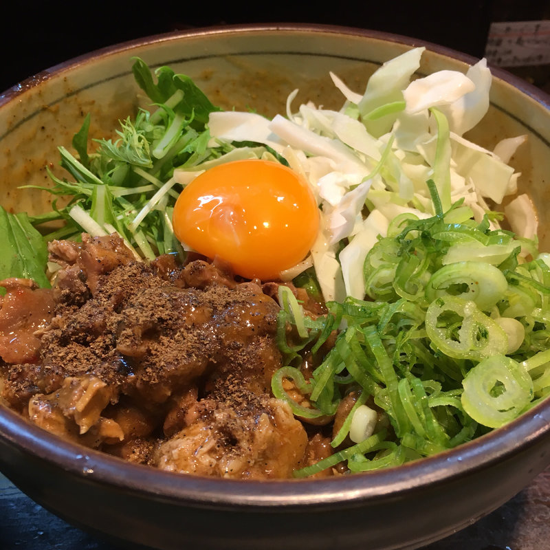 あいち鴨のカラシビまぜそば(麺屋玉ぐすく )