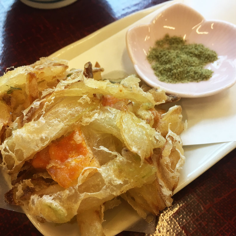 野菜のかき揚げ(ほとめき庵（道の駅 くるめ）)