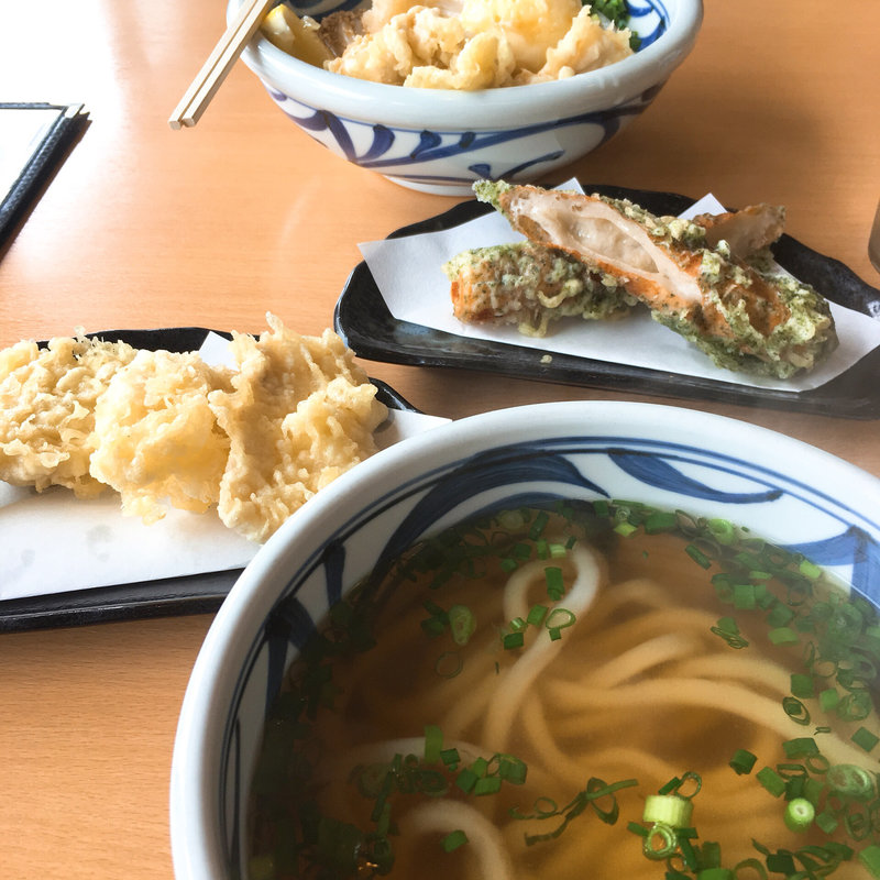 とり天（ぶっかけ）(手打ち讃岐うどん 雲海)