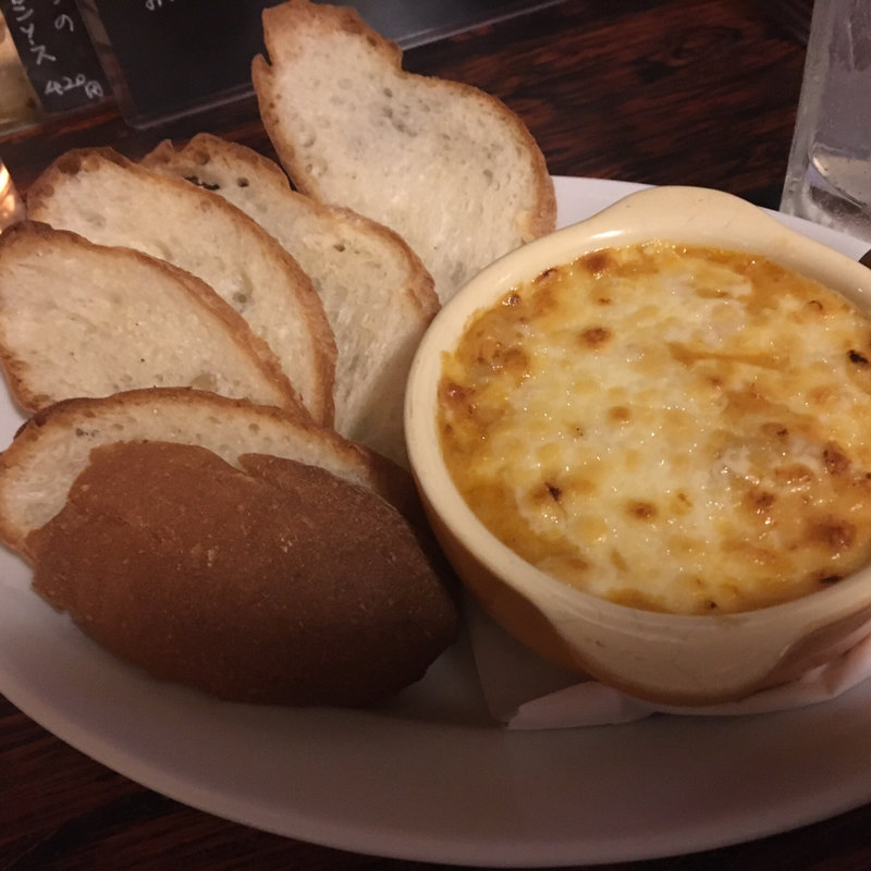 小エビと卵のアメリカンソース(藤本食堂)