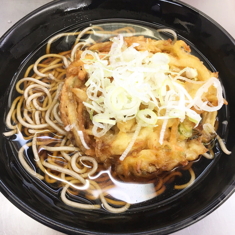 かき揚げそば(駅そば 大江戸そば 錦糸町東)