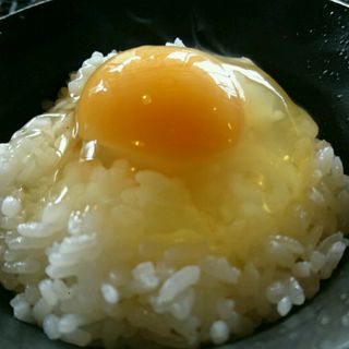 地鶏の卵＆ごはん(小)(ろばたやき山ろく （さんろく）)