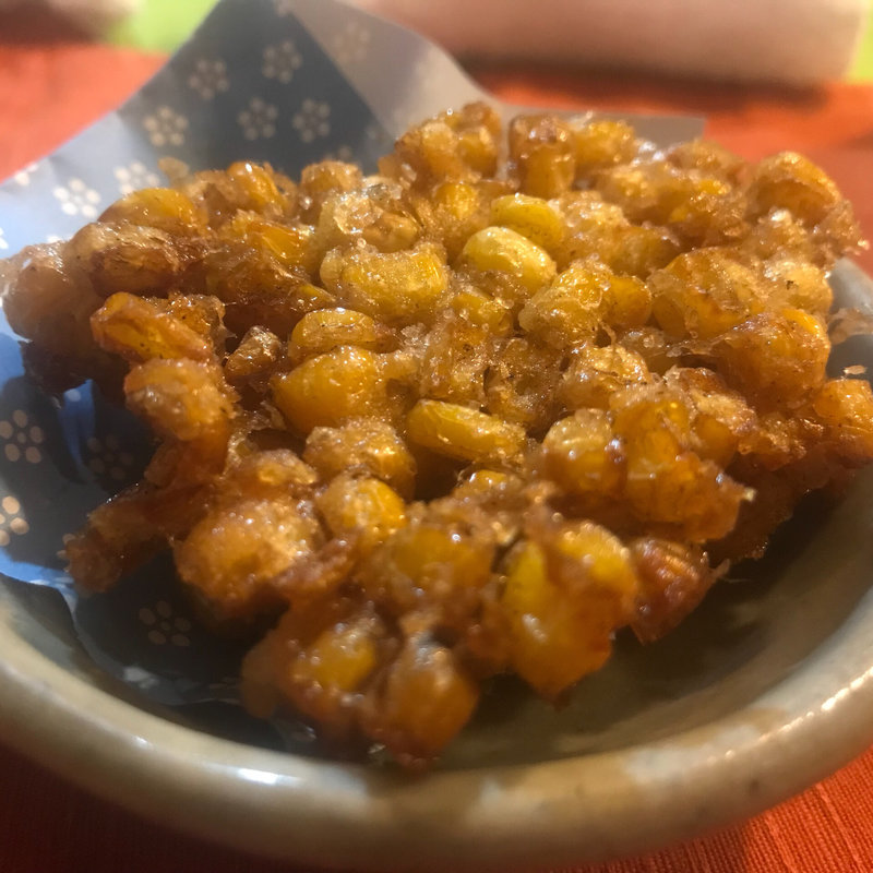 とうもろこしの天ぷら(立呑み とだか)