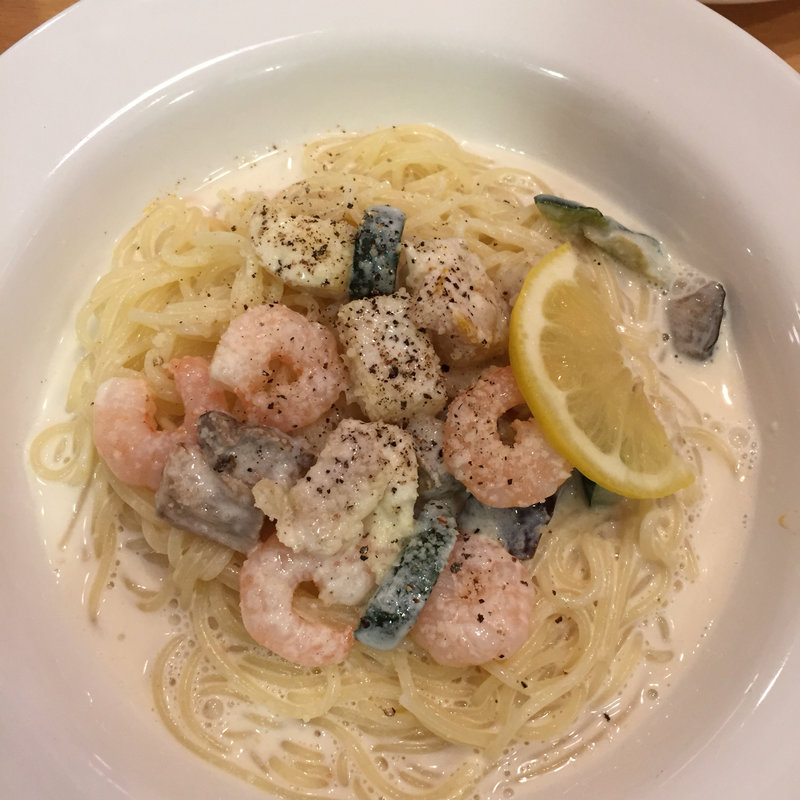 地中海風レモンクリームパ パスタ(ポポラマーマ カナート洛北)