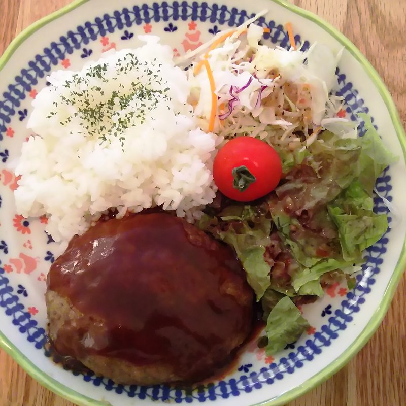 ハンバーグプレート(柴猫軒)