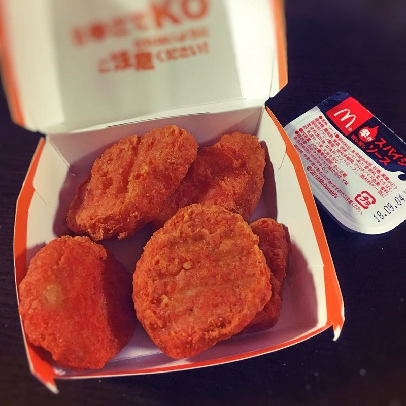 スパイシー チキンマックナゲット 5ピース(マクドナルド 西新中央商店街店)