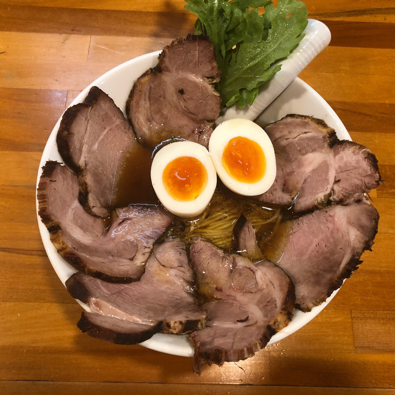 醤油ら〜めん 煮玉子 炭火焼チャーシュー増し(極汁美麺 umami)